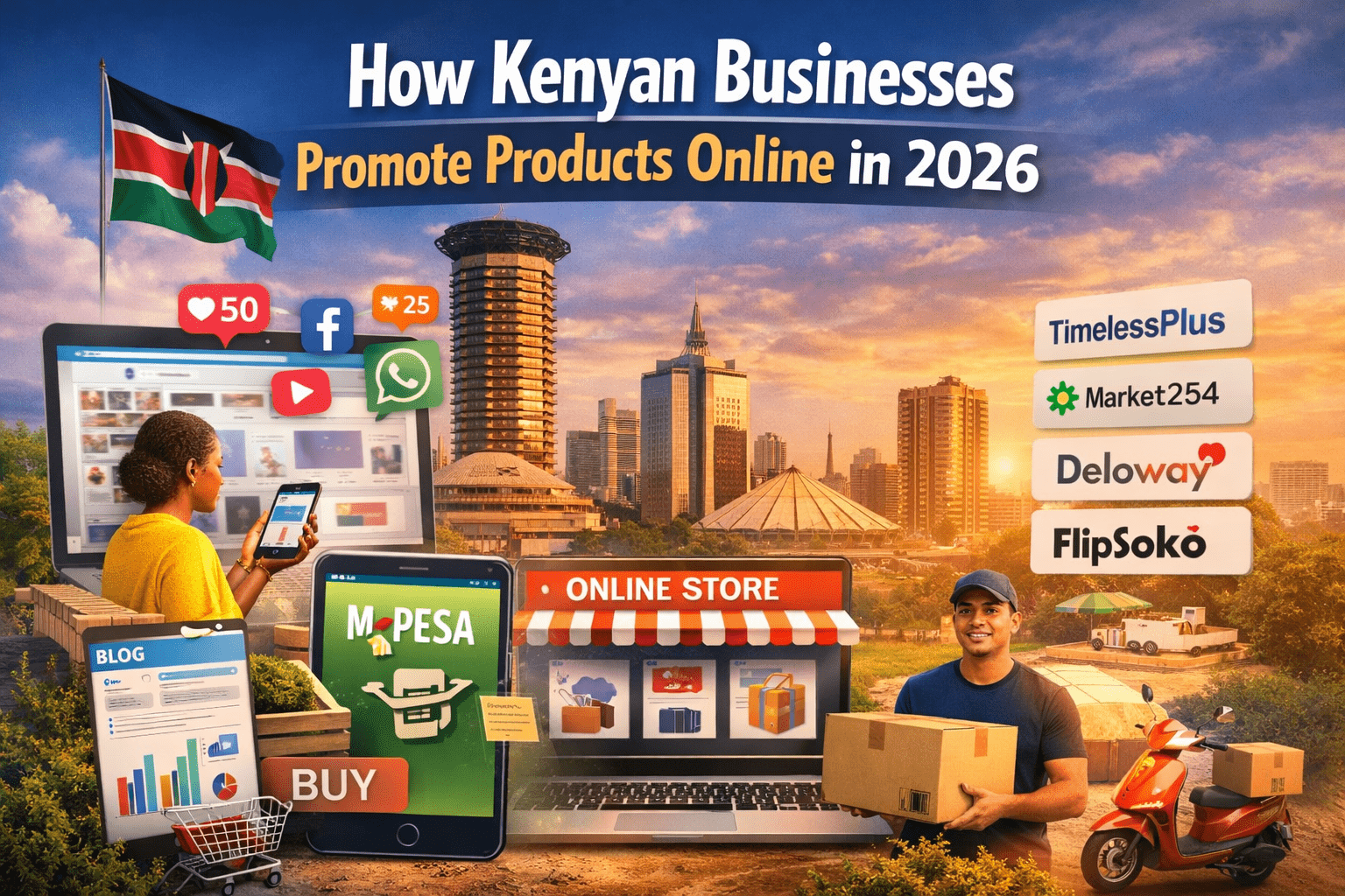 how Kenyan businesses promote products online